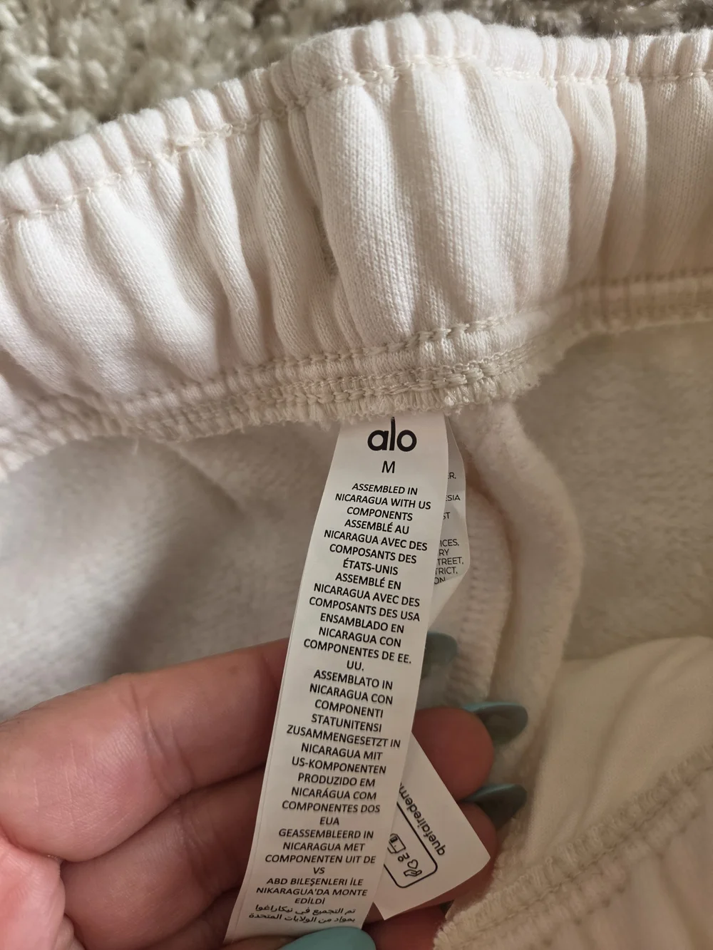 ALO Yoga Kids Cream Jogger Sweatpants